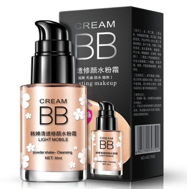 Crème hydratante transparente et élégante maquillage nude BB crème démaquilleuse crème hydratante BB crème