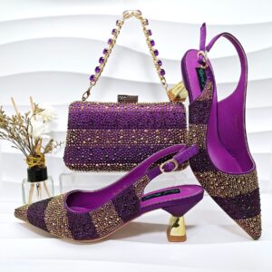 Chaussures & sac strass